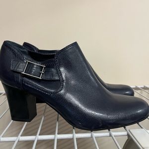 Franco Sarto Navy Booties with Heel